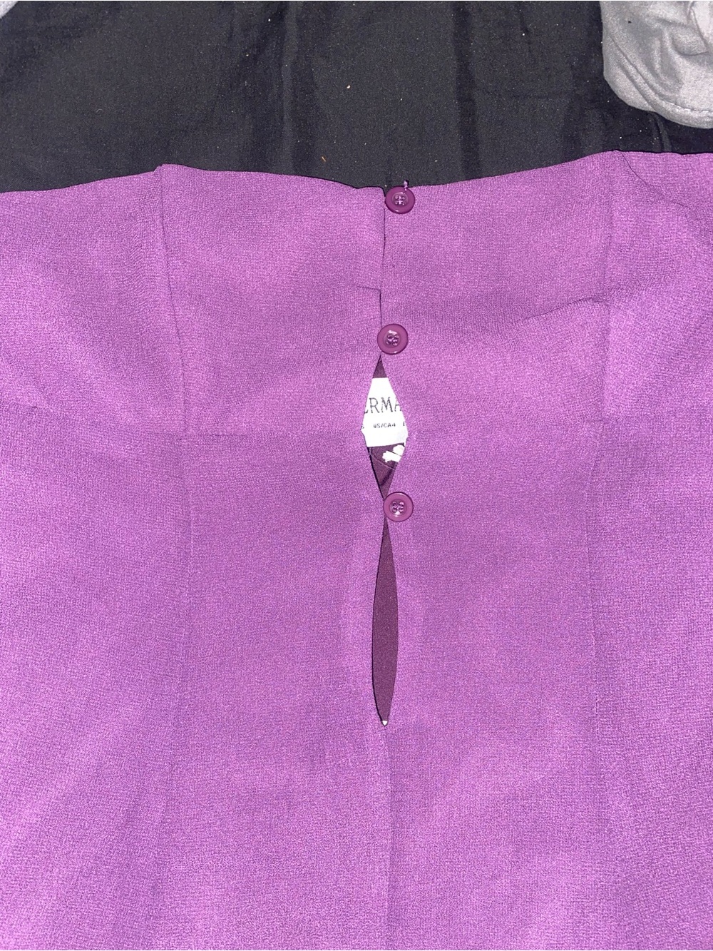 Peppermayo Avenue Mini Dress Plum Halter Scarf Tie Open Back Party Size S - Picture 7 of 9